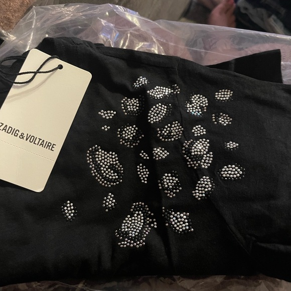 ZADIG & VOLTAIRE
Skinny Leo Strass Embellished Tee - Picture 3 of 4